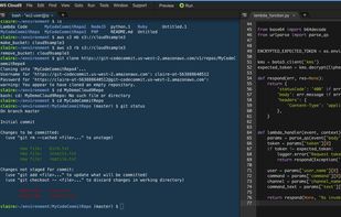 AWS Cloud9 screenshot 1