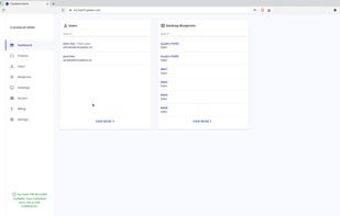 Cloudalize Demo - Dashboard