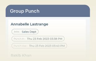 CloudApper Crew Punch Solution screenshot 3