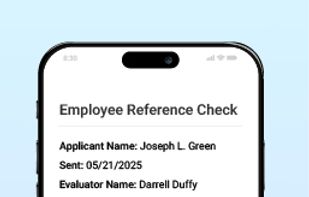 CloudApper Reference Check Solution screenshot 1