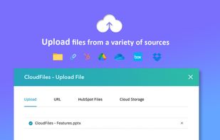 Upload from a variety of sources (Google Drive, OneDrive etc...)