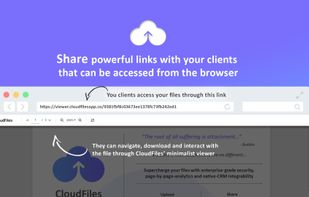 Generate & share powerful links with your clients