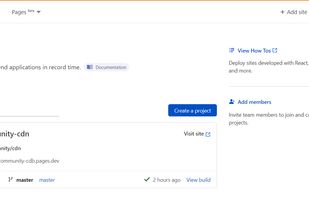 Cloudflare Pages screenshot 1