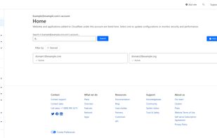 CloudFlare Dashboard
