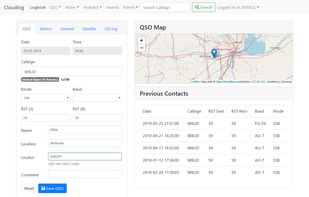 Cloudlog screenshot 1