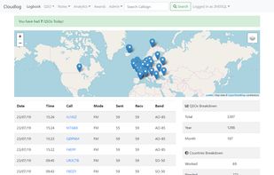 Cloudlog screenshot 1