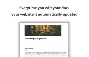 Every edit you make in the Google doc is automatically reflected to the website within 5 minutes.