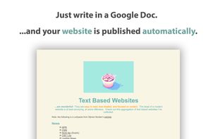 Don't worry about technical details, we publish the website with a simple URL for you.