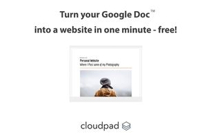 Simply write in a Google doc and we publish it as a website.