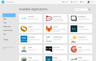 The Cloudron Store interface.