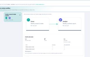 Multiple AI specialists working together on a single 
task — each agent handling a focused role and passing 
results to the next in the workflow.