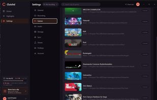 game library settings