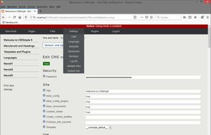 CMSimple screenshot 2