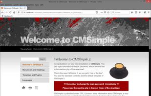 CMSimple screenshot 1