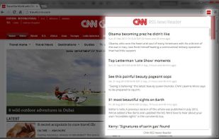 CNN RSS News Reader after click