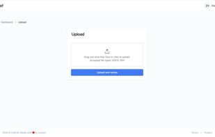 Uploading a document onto Cobrief