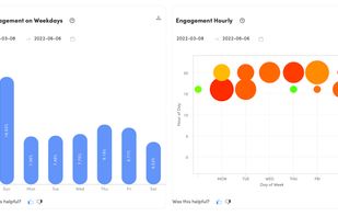 View page engagement by hour and day!