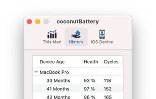 CoconutBattery 3 screenshot 2