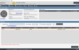Issue Books to member