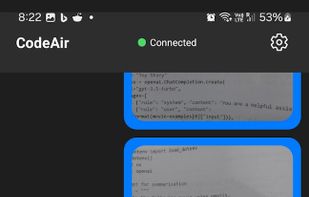 CodeAir screenshot 3