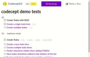 CodeceptJS screenshot 1