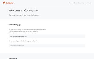 CodeIgniter screenshot 1