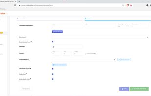 Interview configuration page