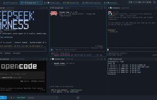 Six live agent sessions side by side in the tile grid