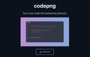 Codepng app