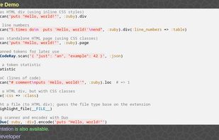 CodeRay screenshot 1