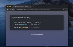 Codespace screenshot 3