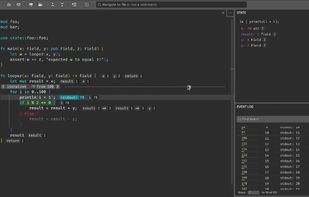 CodeTracer screenshot 1