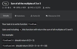 Codewars screenshot 1