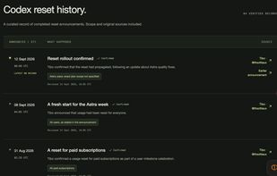 Codex Reset Tracker screenshot 2