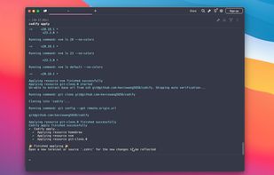 Codify prints out all commands it executes and the output of the commands