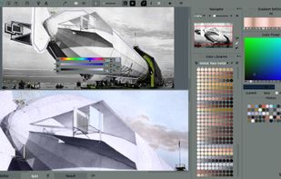 Experiment with photo colors: pick new colors from libraries or tune color strokes with Repaint tools!