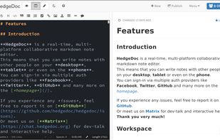 HedgeDoc screenshot 1