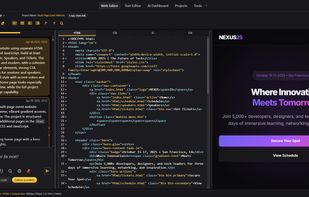 Use AI inside the editor to generate, modify, and continue existing front-end projects while keeping the code, preview, and project structure visible.