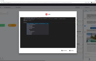> Powerful Code Editor, based on Visual Studio Code
> Full Intellisense for JavaScript
> Full Intellisense for Cognigy Input, Actions and Profiles
> Full error handling directly in the browser