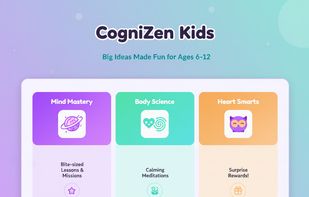 CogniZen Kids - big ideas made fun for ages 6-12, across seven skill tracks.