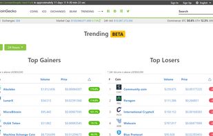 Coingecko screenshot 2