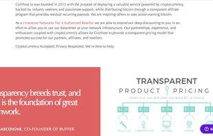 Coinhost.io Web Services screenshot 2