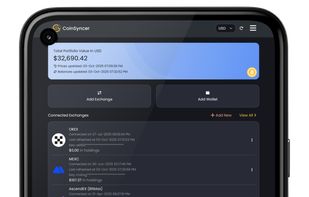 Screenshot of the Android version of CoinSyncer.