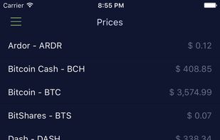 Realtime Cryptocurrency Prices