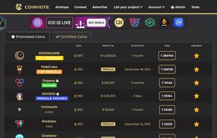 Coinvote screenshot 1