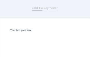 Cold Turkey Writer screenshot 1