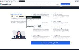 Leaving a comment on a specific web element with Collab Spot