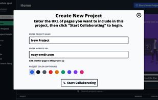 Creating a project with Collab Spot