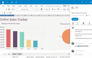 Live collaboration. Using instant messages.