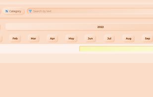 The Gantt calendar, totally offline